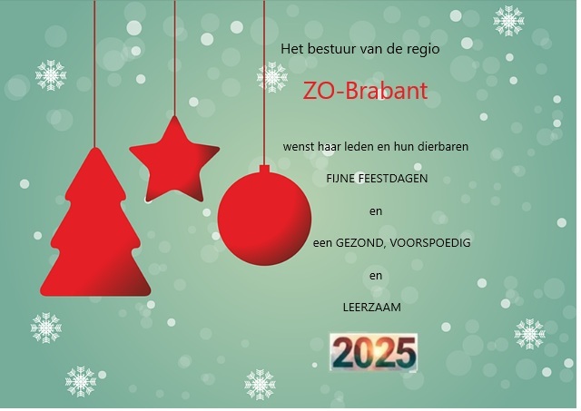 groene ondergrond, rode bal, ster en boom met tekst