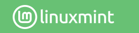 groene ondergrond met linux logo en tekst linuxmint