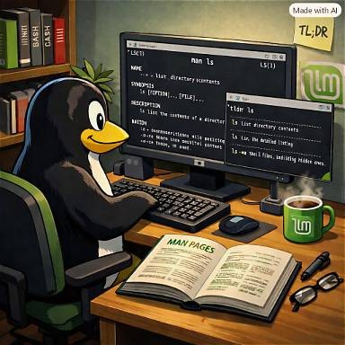tux aan computer