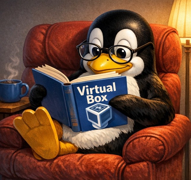 tux leest handboek virtual box