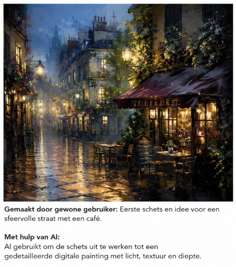 sfeervolle straat met café